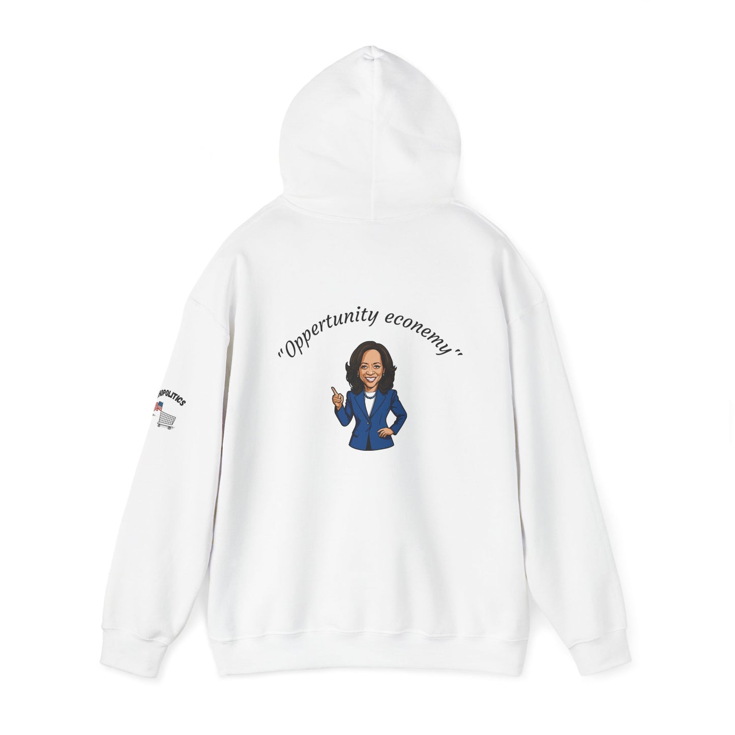 Kamala Harris "Middle Class Home" cartoon Hoodie