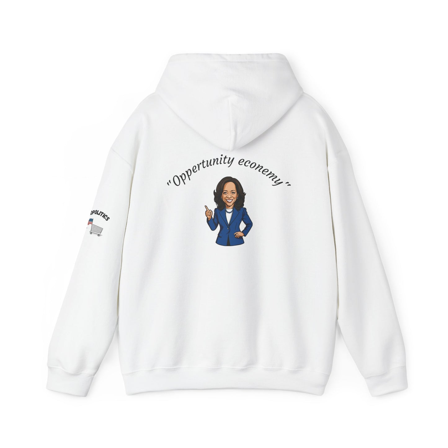 Kamala Harris "Middle Class Home" cartoon Hoodie